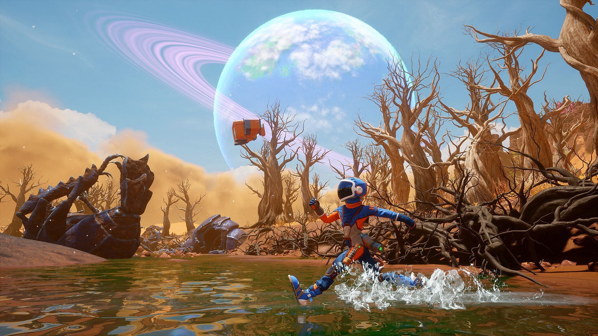 To survive Chuggler’s Swamp, you’ll need the default air filter upgrade (Image via Raccoon Logic Studios Inc.)